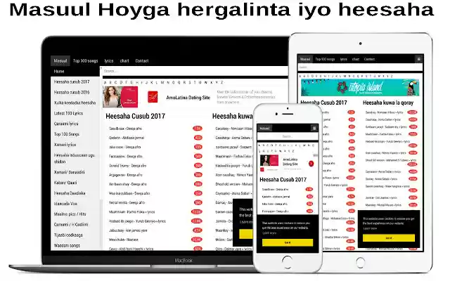 Masuul somali music mula sa Chrome web store na tatakbo sa OffiDocs Chromium online