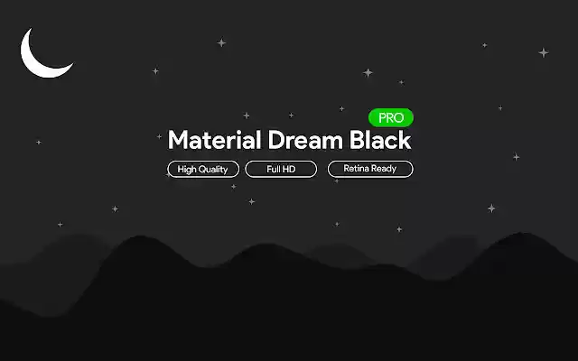 Material Dream Black (PRO)  from Chrome web store to be run with OffiDocs Chromium online