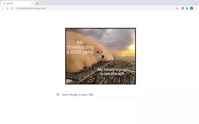 Meme Tab  from Chrome web store to be run with OffiDocs Chromium online