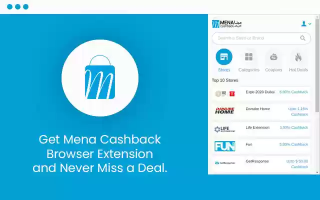 MENA Cashback  from Chrome web store to be run with OffiDocs Chromium online