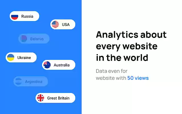 来自 Chrome 网上商店的 Metrica Fast 网站分析将与 OffiDocs Chromium 在线一起运行