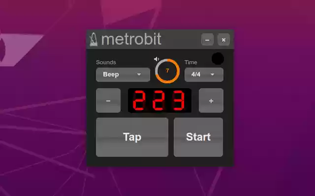 metrobit ງ່າຍທີ່ຈະໃຊ້ metronome ຈາກຮ້ານເວັບ Chrome ເພື່ອດໍາເນີນການກັບ OffiDocs Chromium ອອນໄລນ໌