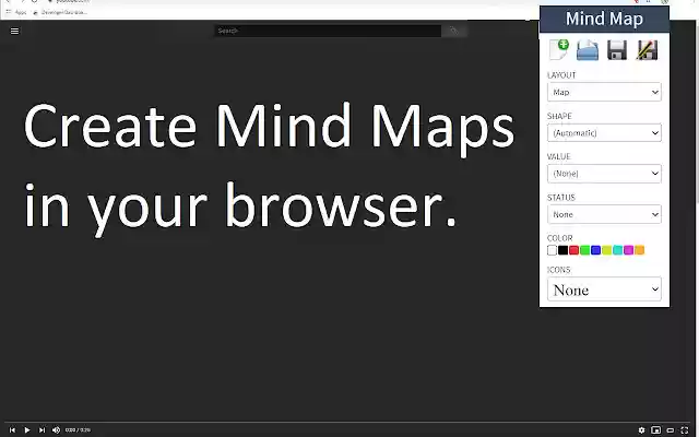 Mind Map  from Chrome web store to be run with OffiDocs Chromium online