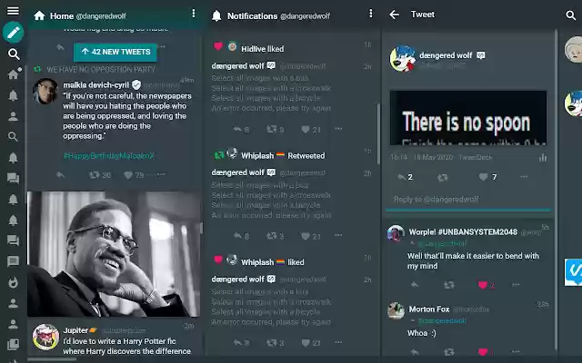 ModernDeck Twitter Client for Desktop from Chrome web store to be run with OffiDocs Chromium online ModernDeck Twitter Client for Desktop from Chrome web store to be run with OffiDocs Chromium online