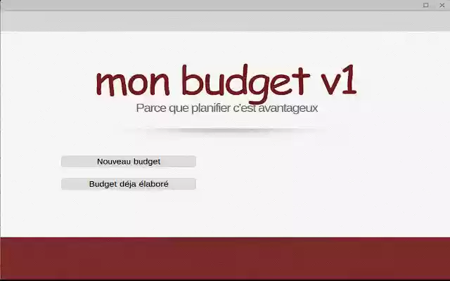 Mon budget  from Chrome web store to be run with OffiDocs Chromium online