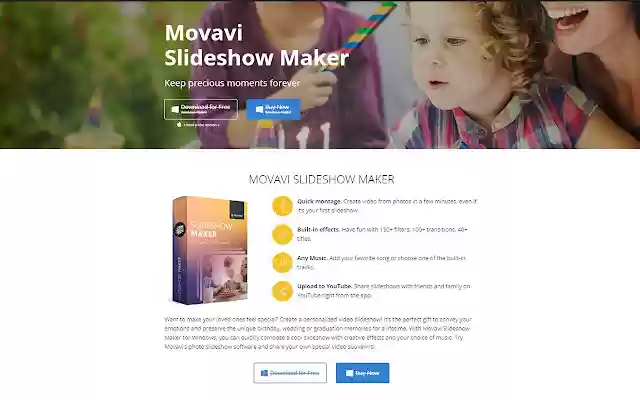 Movavi Slideshow Maker 6.6.1  from Chrome web store to be run with OffiDocs Chromium online