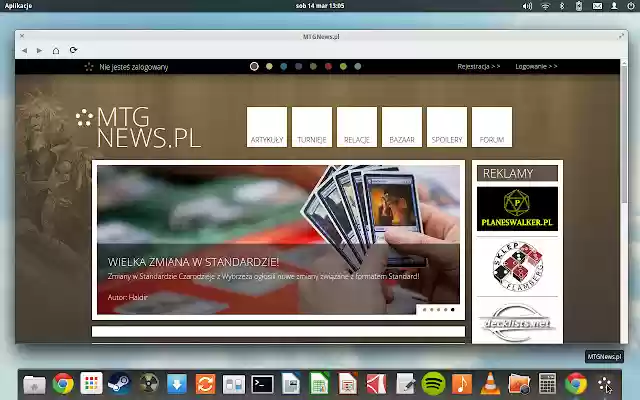 MTGNews.pl mula sa Chrome web store na tatakbo sa OffiDocs Chromium online