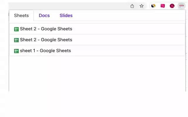 My Open Tabs  from Chrome web store to be run with OffiDocs Chromium online