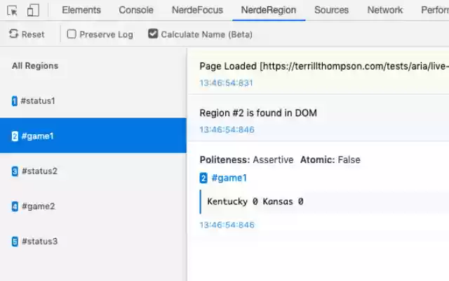 NerdeRegion  from Chrome web store to be run with OffiDocs Chromium online