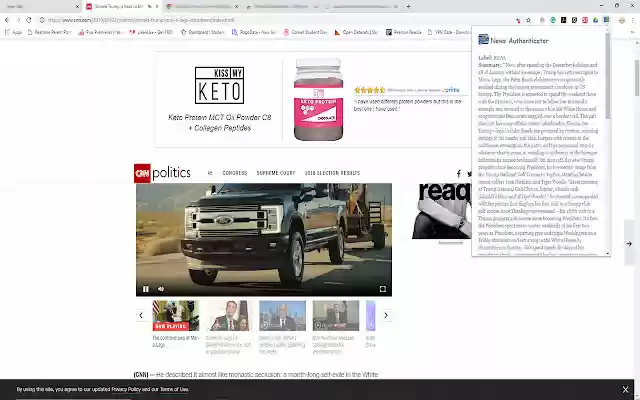 News Authenticator  from Chrome web store to be run with OffiDocs Chromium online