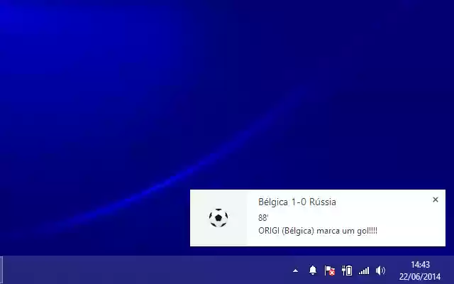 Notificações da Copa do Mundo 2014  from Chrome web store to be run with OffiDocs Chromium online