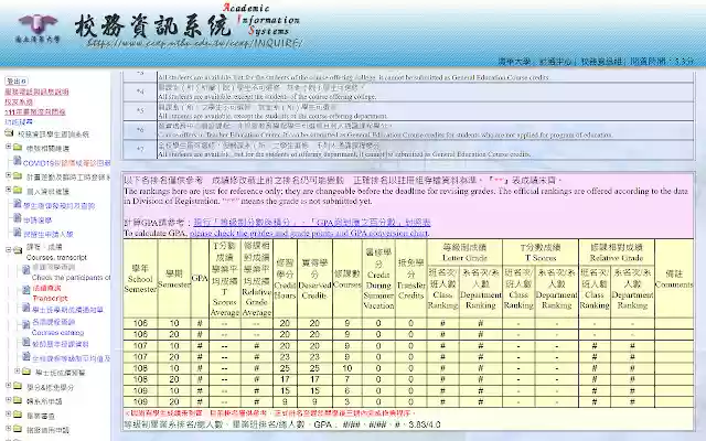 来自 Chrome 网上商店的 NTHU_GPA4.0 将与 OffiDocs Chromium 在线一起运行