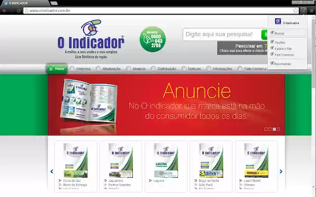 O Indicador Busca  from Chrome web store to be run with OffiDocs Chromium online