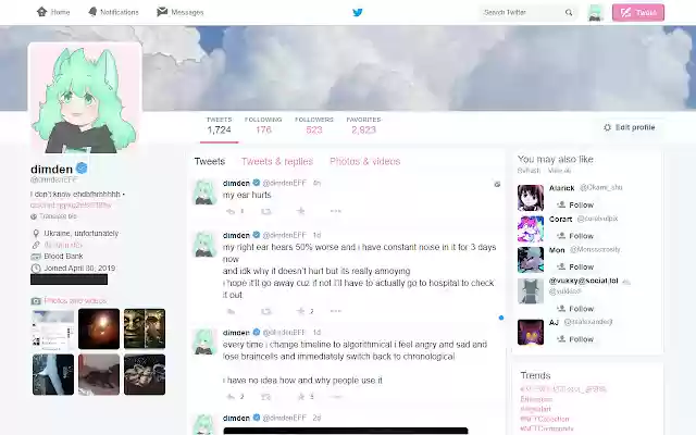 Old Twitter Layout (2023)  from Chrome web store to be run with OffiDocs Chromium online