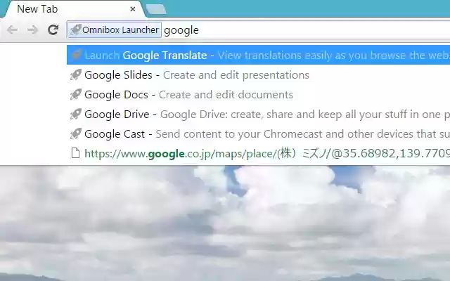 Omnibox Launcher from Chrome web store to be run with OffiDocs Chromium online Omnibox Launcher from Chrome web store to be run with OffiDocs Chromium online