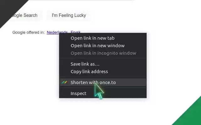 once.to: Worlds Fastest Link Shortener  from Chrome web store to be run with OffiDocs Chromium online