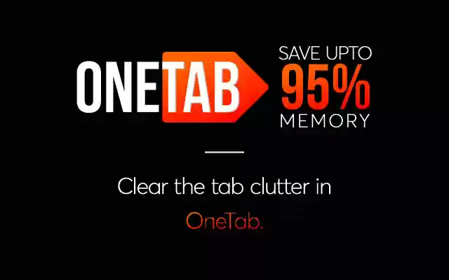 OneTab: Better Tab Management  Productivity  from Chrome web store to be run with OffiDocs Chromium online