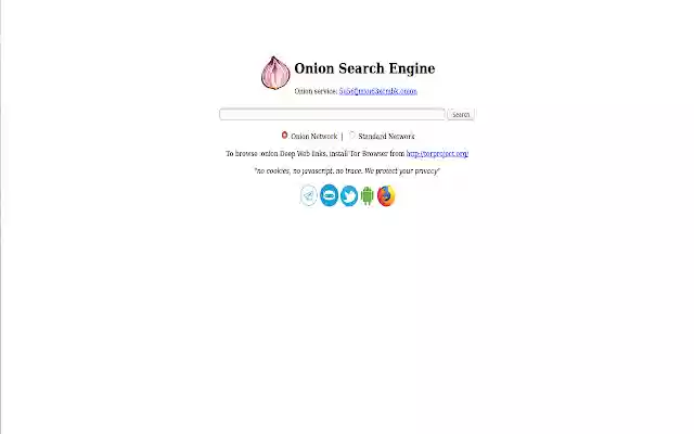 Onion search engine  from Chrome web store to be run with OffiDocs Chromium online