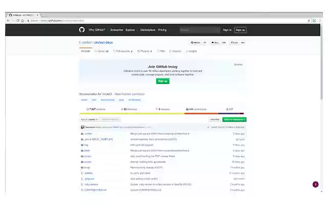 Open CircleCI Workflows  from Chrome web store to be run with OffiDocs Chromium online