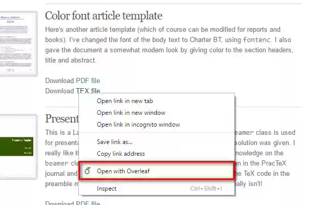 从 Chrome 网上应用店使用 Overleaf 打开，并通过 OffiDocs Chromium 在线运行