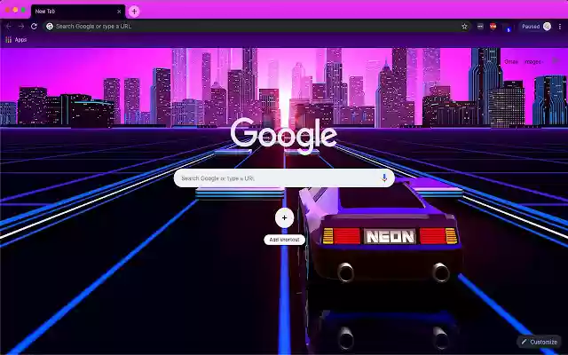 Chrome 网上商店的 Outrun 主题将与 OffiDocs Chromium 在线一起运行