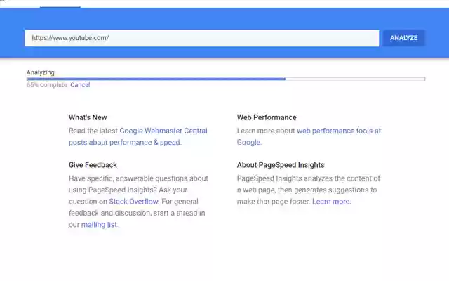 page speed checker  from Chrome web store to be run with OffiDocs Chromium online