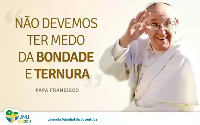 Papa Francisco JMJ 2013 ze sklepu internetowego Chrome do uruchomienia z OffiDocs Chromium online