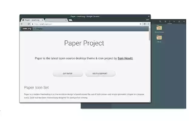 Paper GTK Dark  from Chrome web store to be run with OffiDocs Chromium online