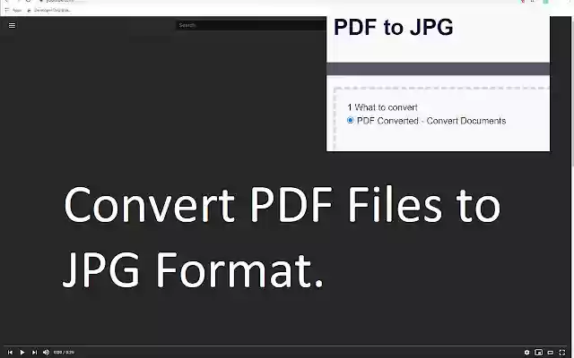 PDF to JPG  from Chrome web store to be run with OffiDocs Chromium online