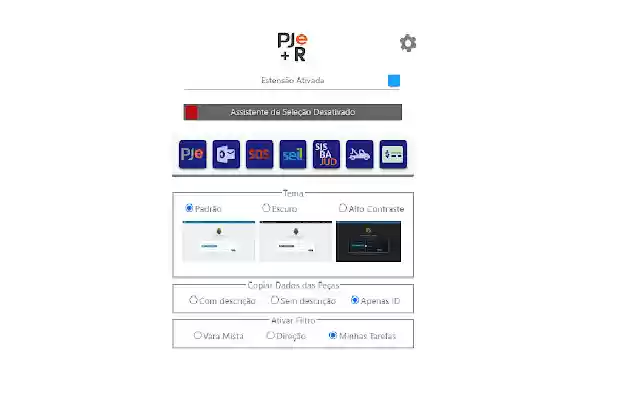 PJe+R dal Chrome Web Store da eseguire con OffiDocs Chromium online