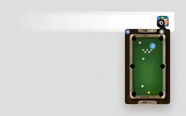 Pool Billiard  from Chrome web store to be run with OffiDocs Chromium online