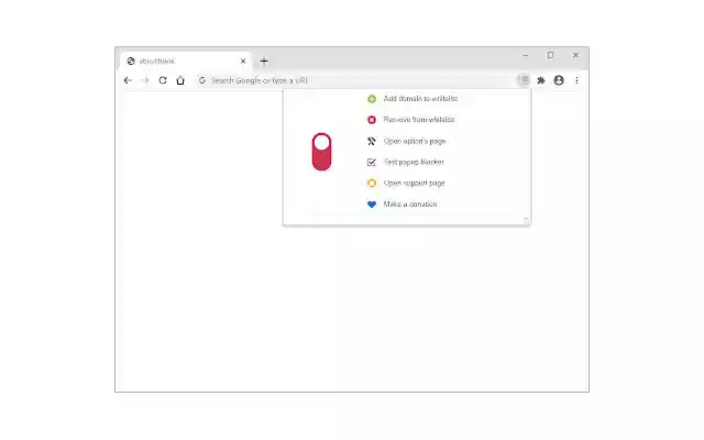 Popup Blocker (Lite)  from Chrome web store to be run with OffiDocs Chromium online