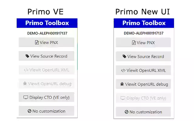 Primo Toolbox  from Chrome web store to be run with OffiDocs Chromium online