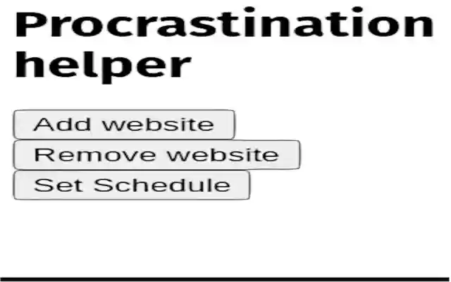 Procrastinator Helper de Chrome web store se ejecutará con OffiDocs Chromium en línea