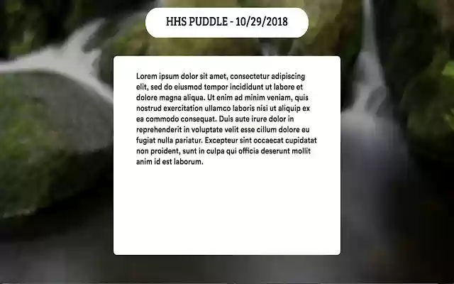 Puddle HHS  from Chrome web store to be run with OffiDocs Chromium online