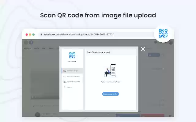 QR Code Generator  Reader  from Chrome web store to be run with OffiDocs Chromium online