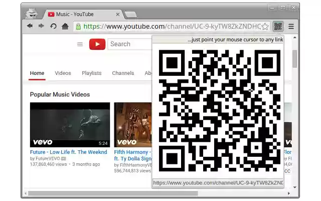 QR Link Transmitter  from Chrome web store to be run with OffiDocs Chromium online