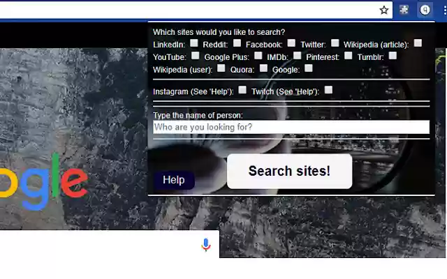 QSearch  from Chrome web store to be run with OffiDocs Chromium online