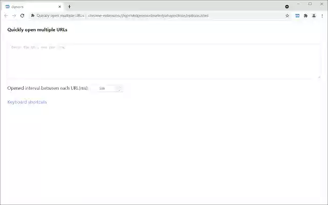 Quickly open multiple URLs  from Chrome web store to be run with OffiDocs Chromium online
