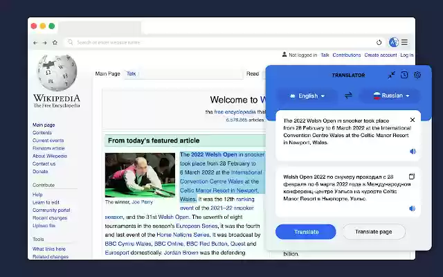 Quick Translate: Reading  writing translator  from Chrome web store to be run with OffiDocs Chromium online