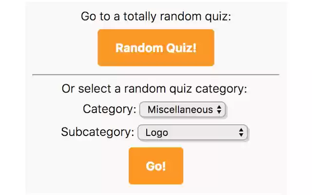 Random Sporcle Quiz Launcher  from Chrome web store to be run with OffiDocs Chromium online