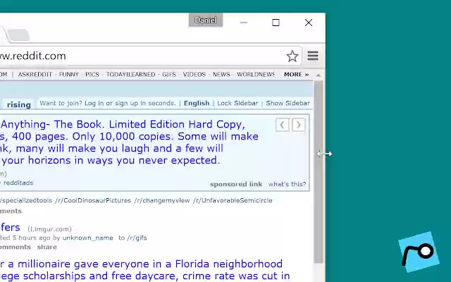 Responsive Sidebar for Reddit  from Chrome web store to be run with OffiDocs Chromium online