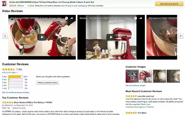 Review Tube Video reviews for Amazon  from Chrome web store to be run with OffiDocs Chromium online