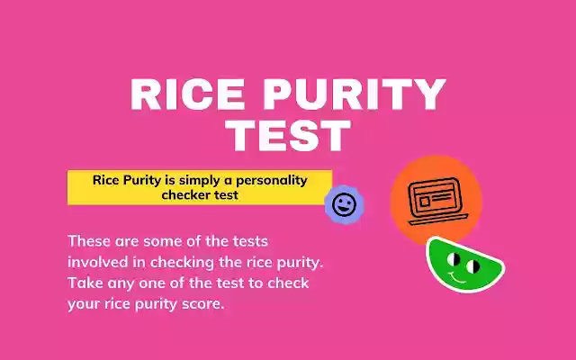 Rice Purity Test из интернет-магазина Chrome будет запущен с OffiDocs Chromium онлайн