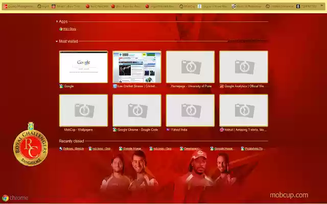 Royal Challengers Bangalore (IPL)  from Chrome web store to be run with OffiDocs Chromium online