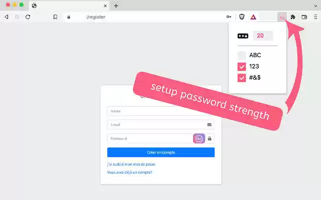 SafeBlob Password Generator  from Chrome web store to be run with OffiDocs Chromium online