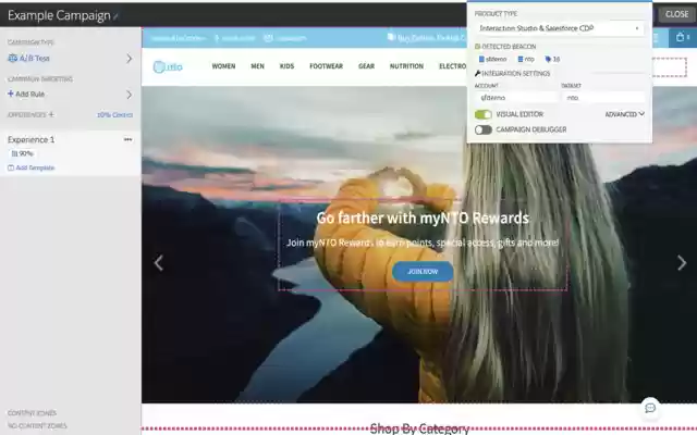 Salesforce Interactions SDK Launcher  from Chrome web store to be run with OffiDocs Chromium online