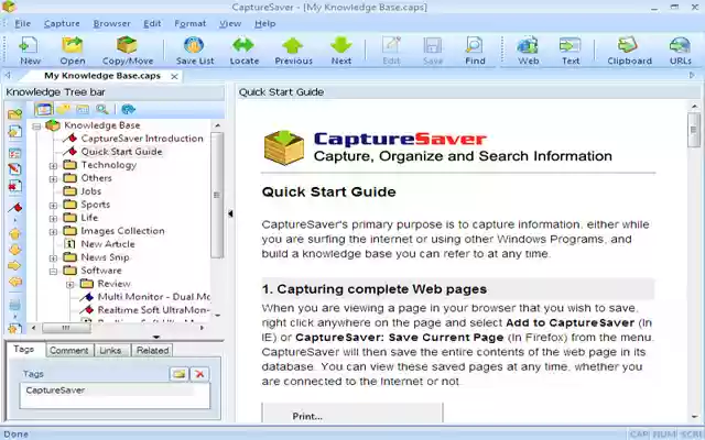 Salva in CaptureSaver dal Chrome Web Store per essere eseguito con OffiDocs Chromium online