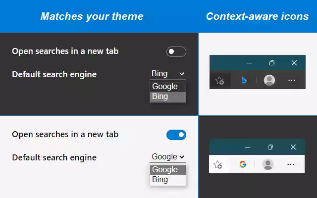 Search Switcher  from Chrome web store to be run with OffiDocs Chromium online