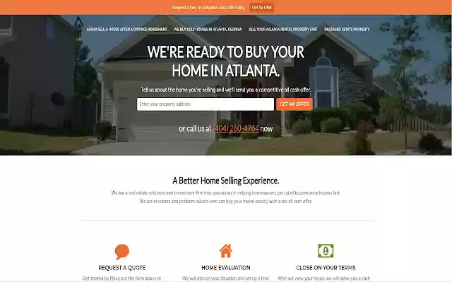 Sell My House Fast Atlanta  from Chrome web store to be run with OffiDocs Chromium online